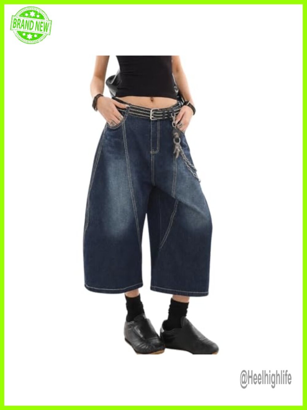 Baggy Jean Shorts Women Y2K Denim Shorts High Rise Loose Fit Summer